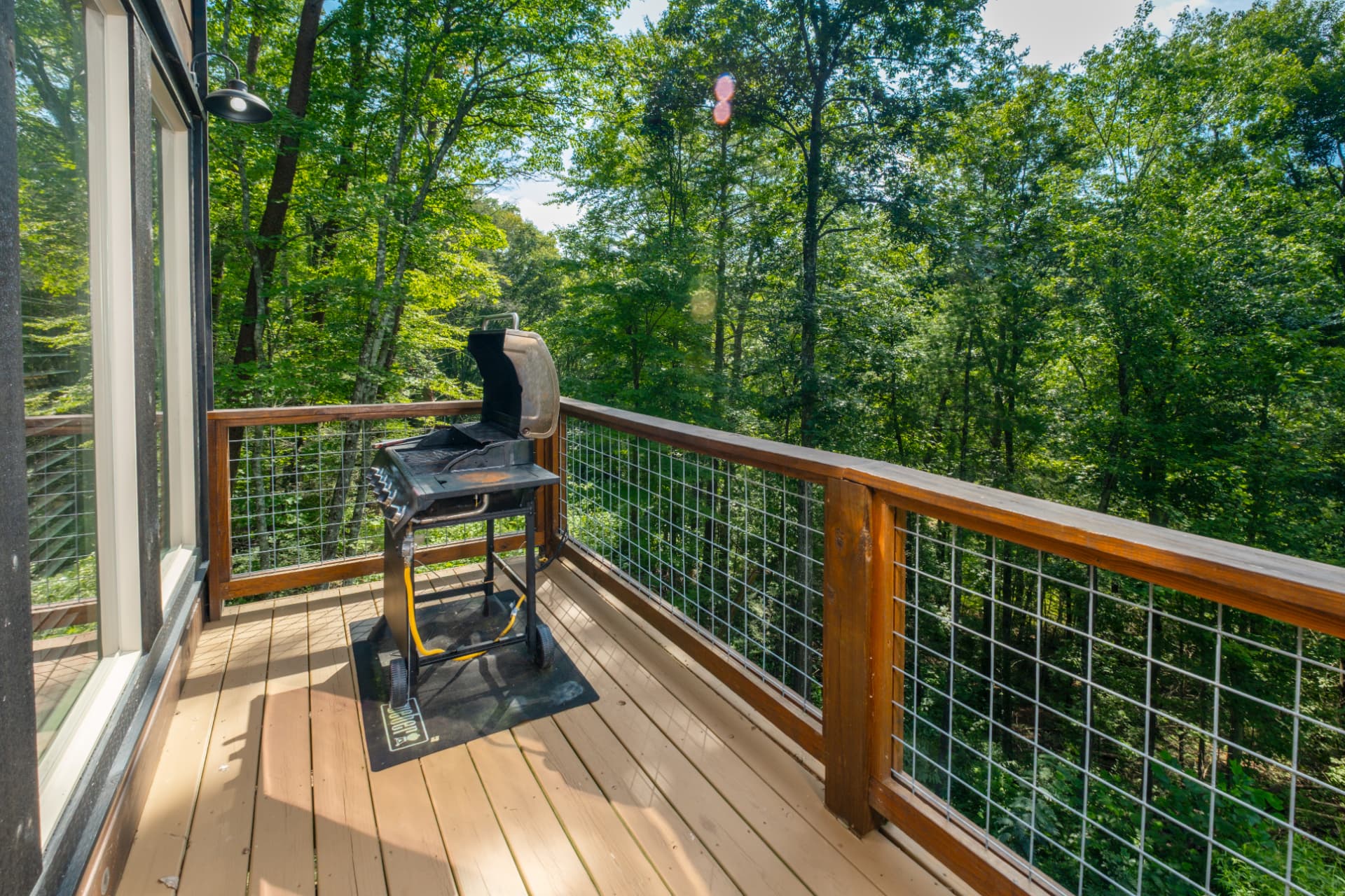 Gas Grill on the Main-Level Deck